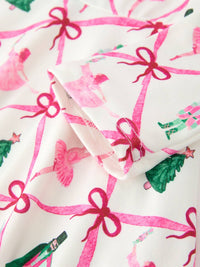 Ballet Christmas Bow Flare Dress