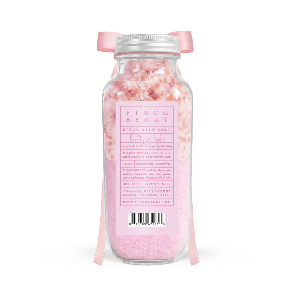 Pretty in Pink Fizzy Salt Bath Soak