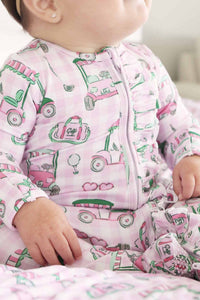 Birdie Babes Ruffle Zipper Footie