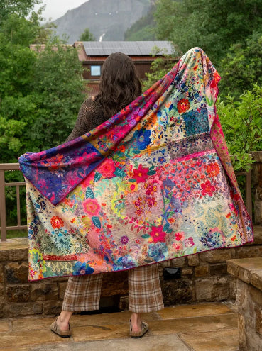 Jewel Tones Reversible Blanket