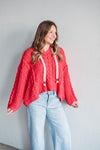 Red Cozy Ridge Hoodie