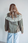 Olive Gauze Top