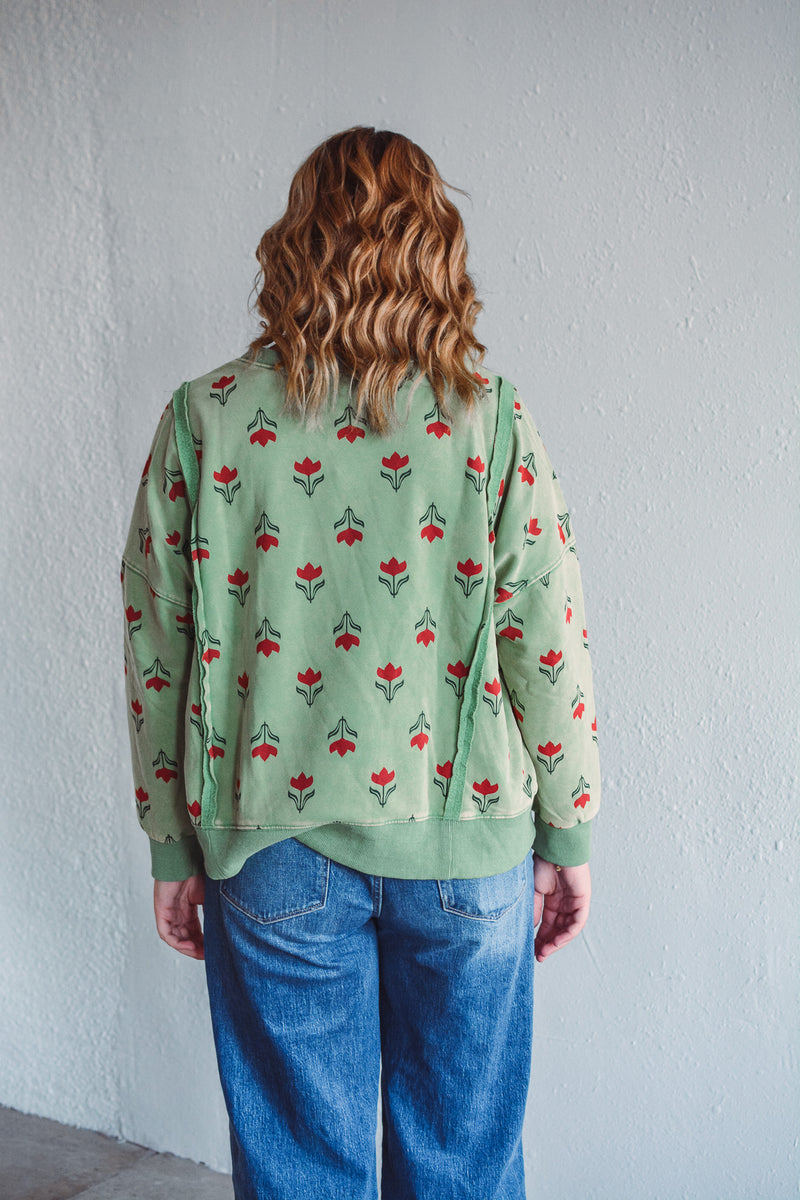 Ally Green Pullover