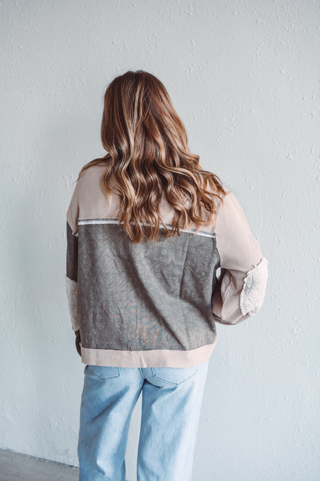 Beige Fusion Quilted Jacket