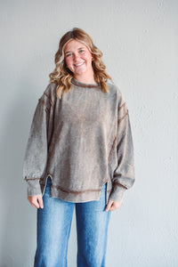 Delaware Mocha Pullover