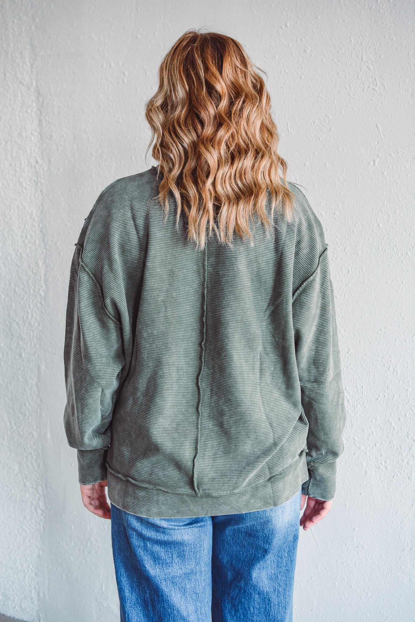 Delaware Olive Pullover
