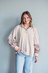 Tatum Hooded Beige Top