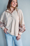 Tatum Hooded Beige Top