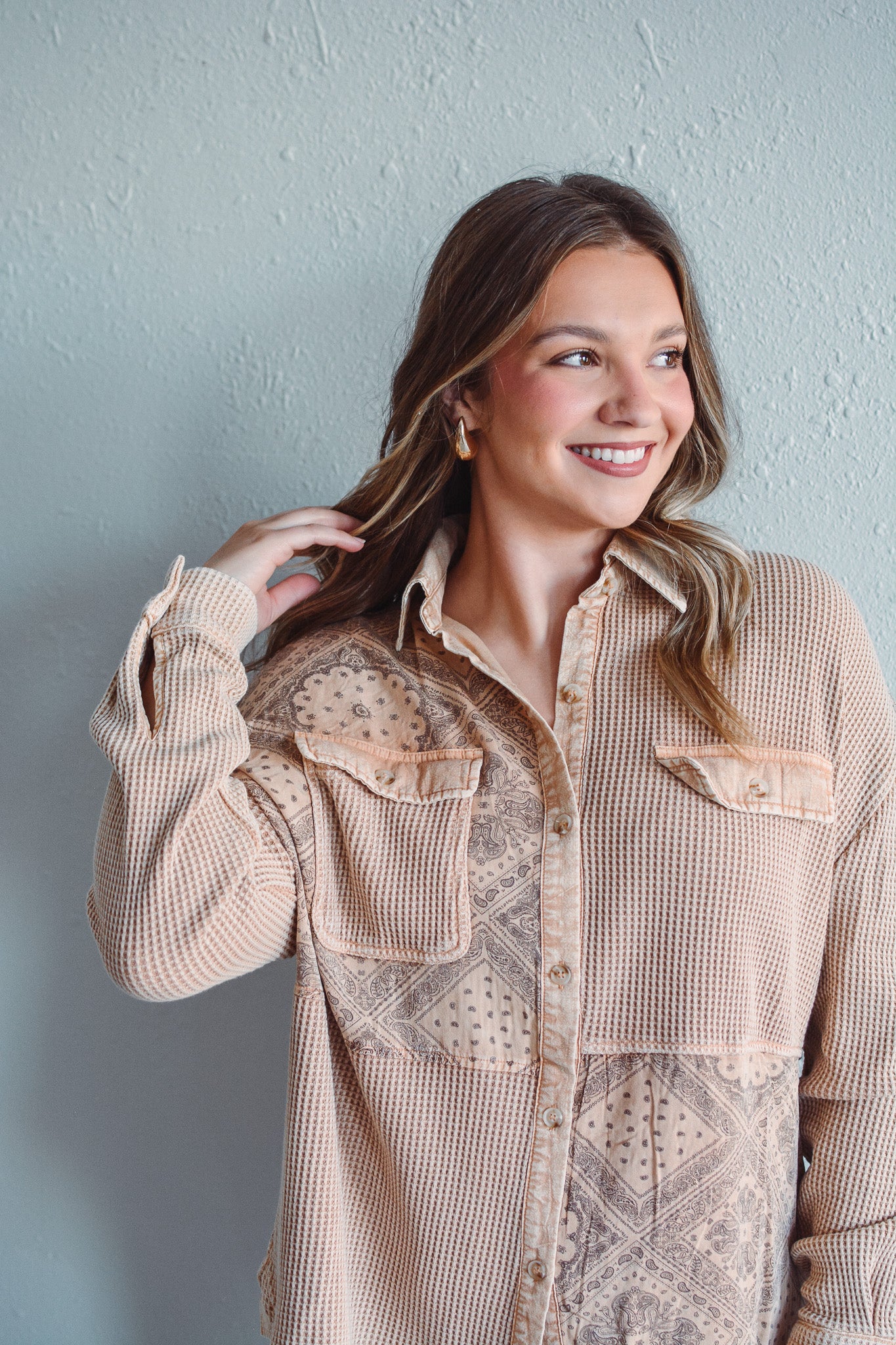 Aubrey Button Up Top
