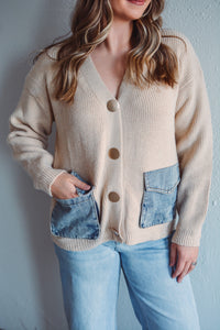 Madison Beige Cardigan