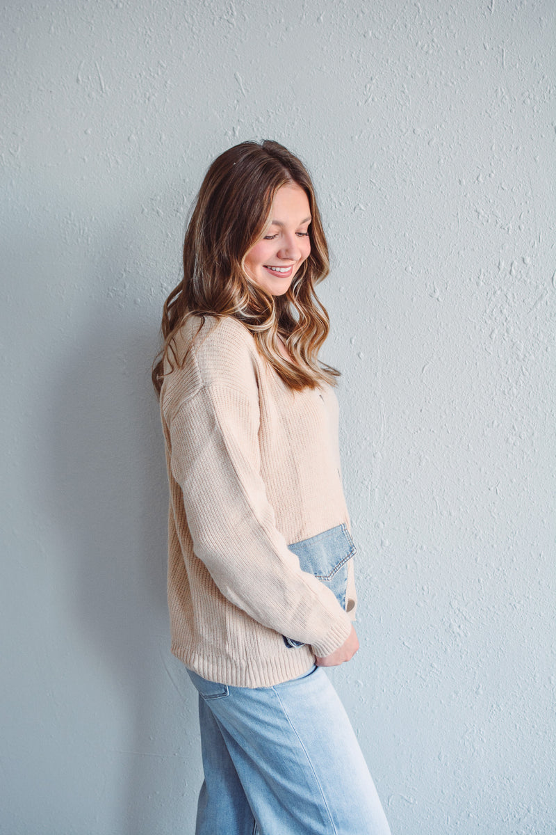 Madison Beige Cardigan