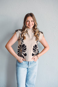 Beige Vermont Sweater Top