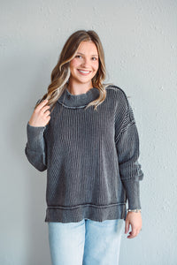 Remi Black Sweater Top
