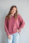 Remi Wine Sweater Top