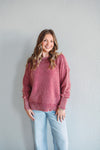 Remi Wine Sweater Top