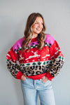 Holiday Leopard Knit