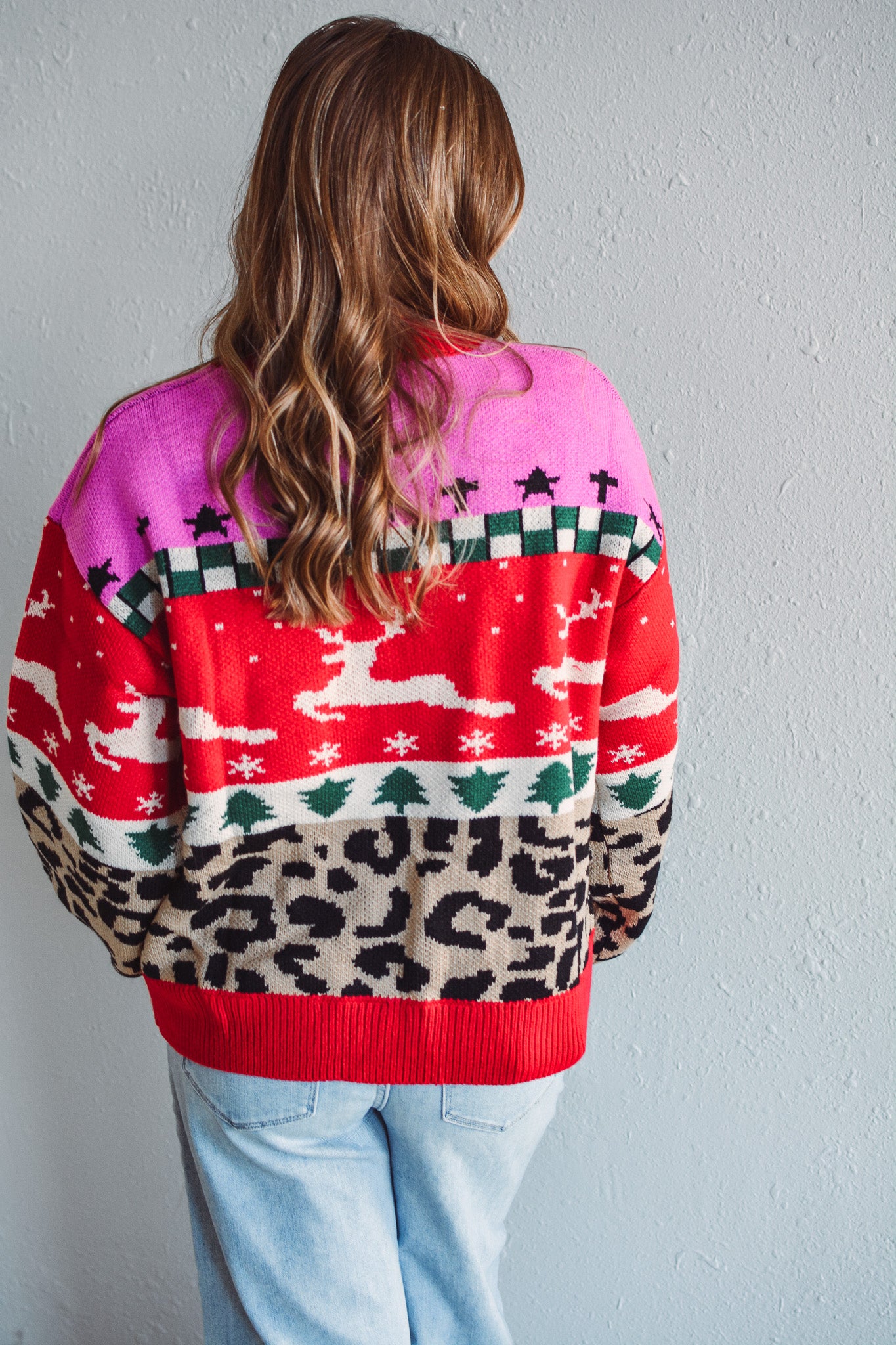 Holiday Leopard Knit