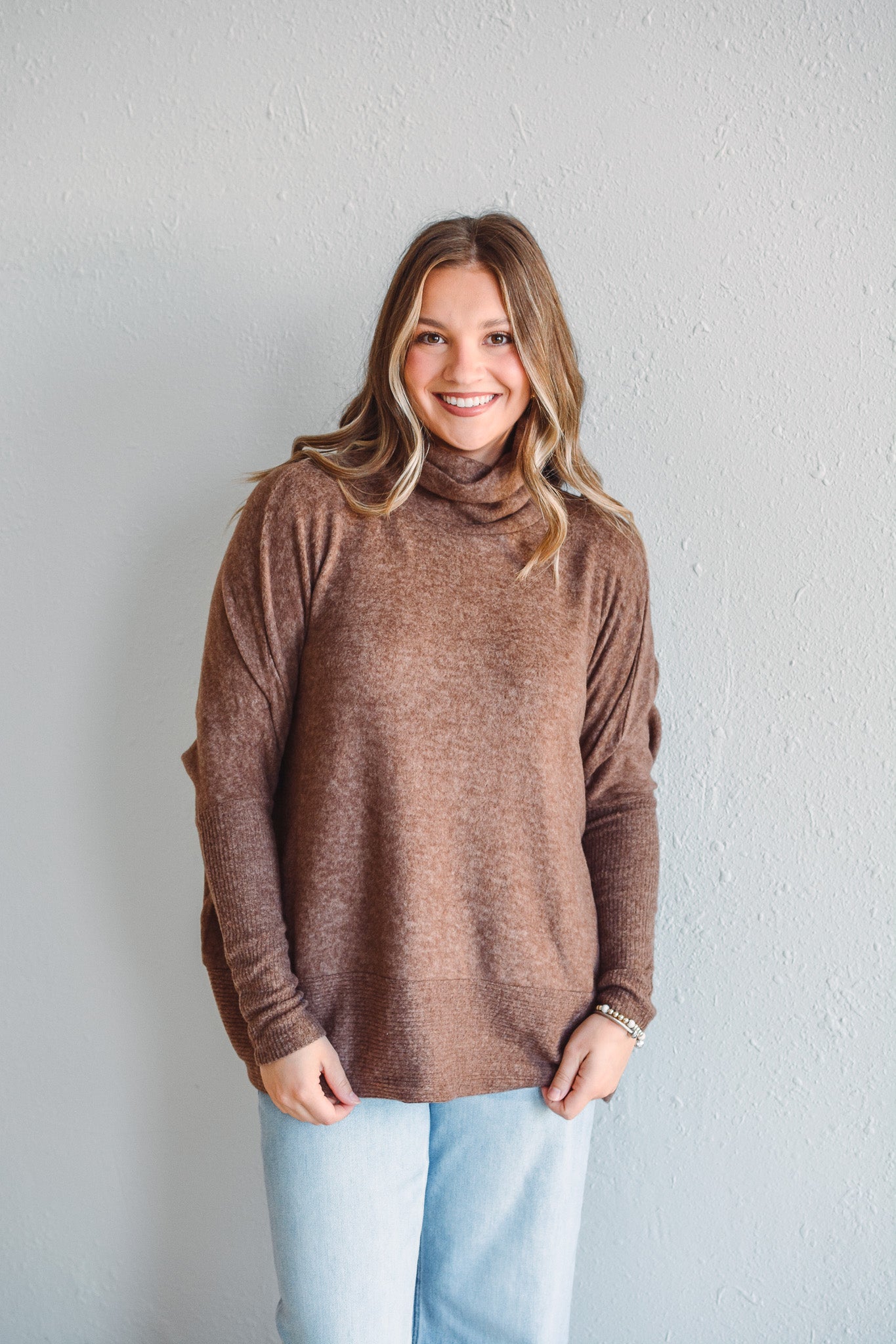 Allie Mocha Sweater