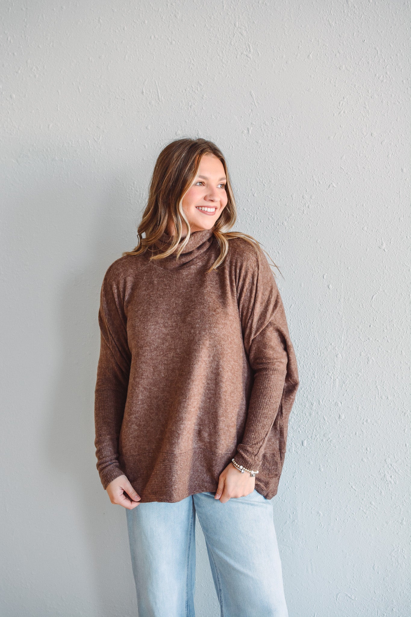 Allie Mocha Sweater