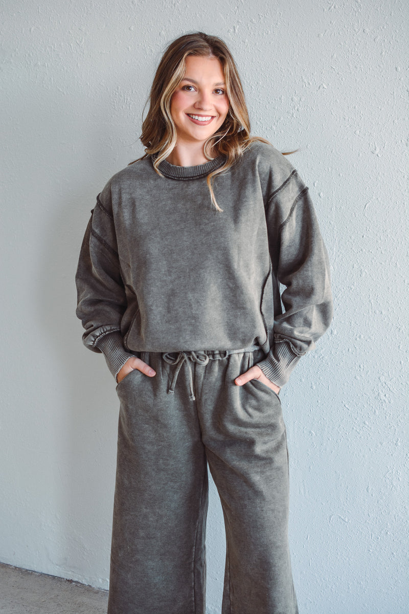 Jessi Olive Sweatshirt