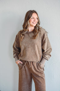 Jessi Mocha Sweatshirt