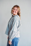 Tatum Hooded Blue Top