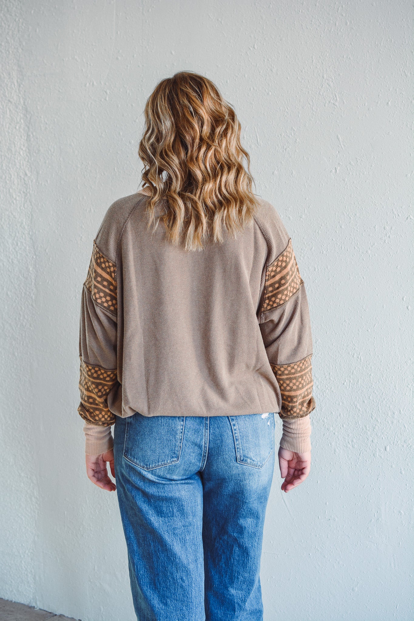 Mocha Thermal Pullover