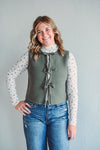 Tiera Olive Vest