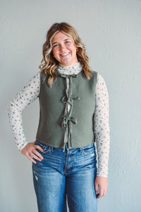 Tiera Olive Vest