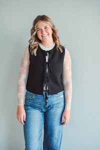 Tiera Black Vest