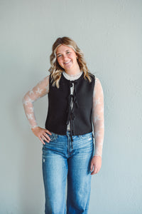 Tiera Black Vest