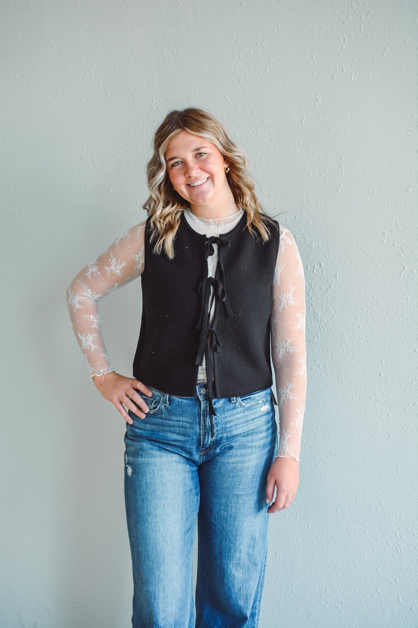 Tiera Black Vest