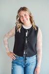 Tiera Black Vest