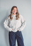Cream Striped Piper Cardi
