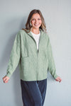 Norfolk Olive Zip Sweater