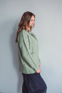 Norfolk Olive Zip Sweater