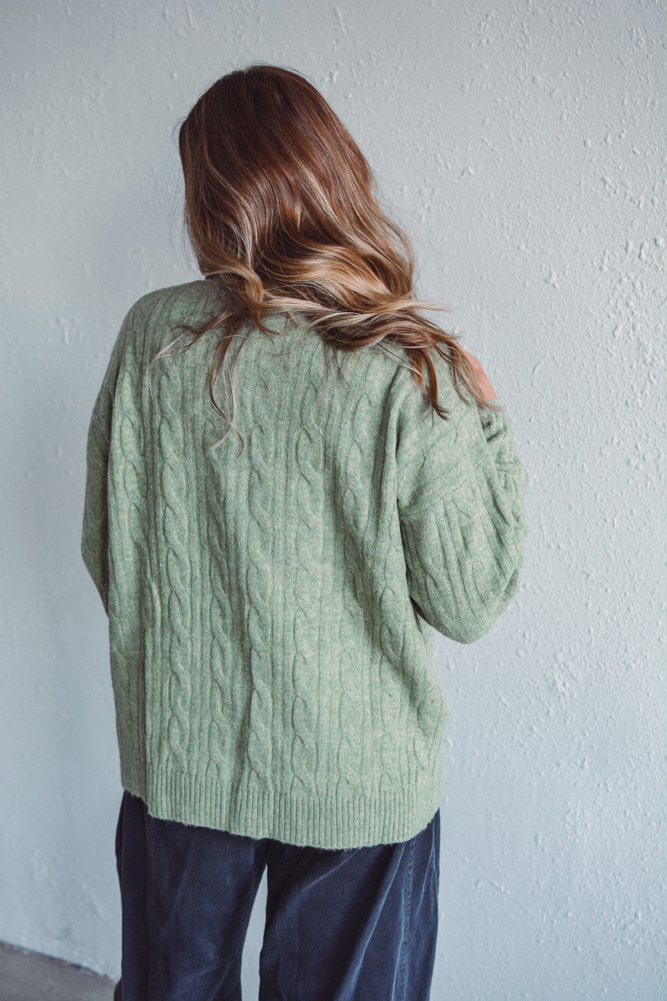 Norfolk Olive Zip Sweater