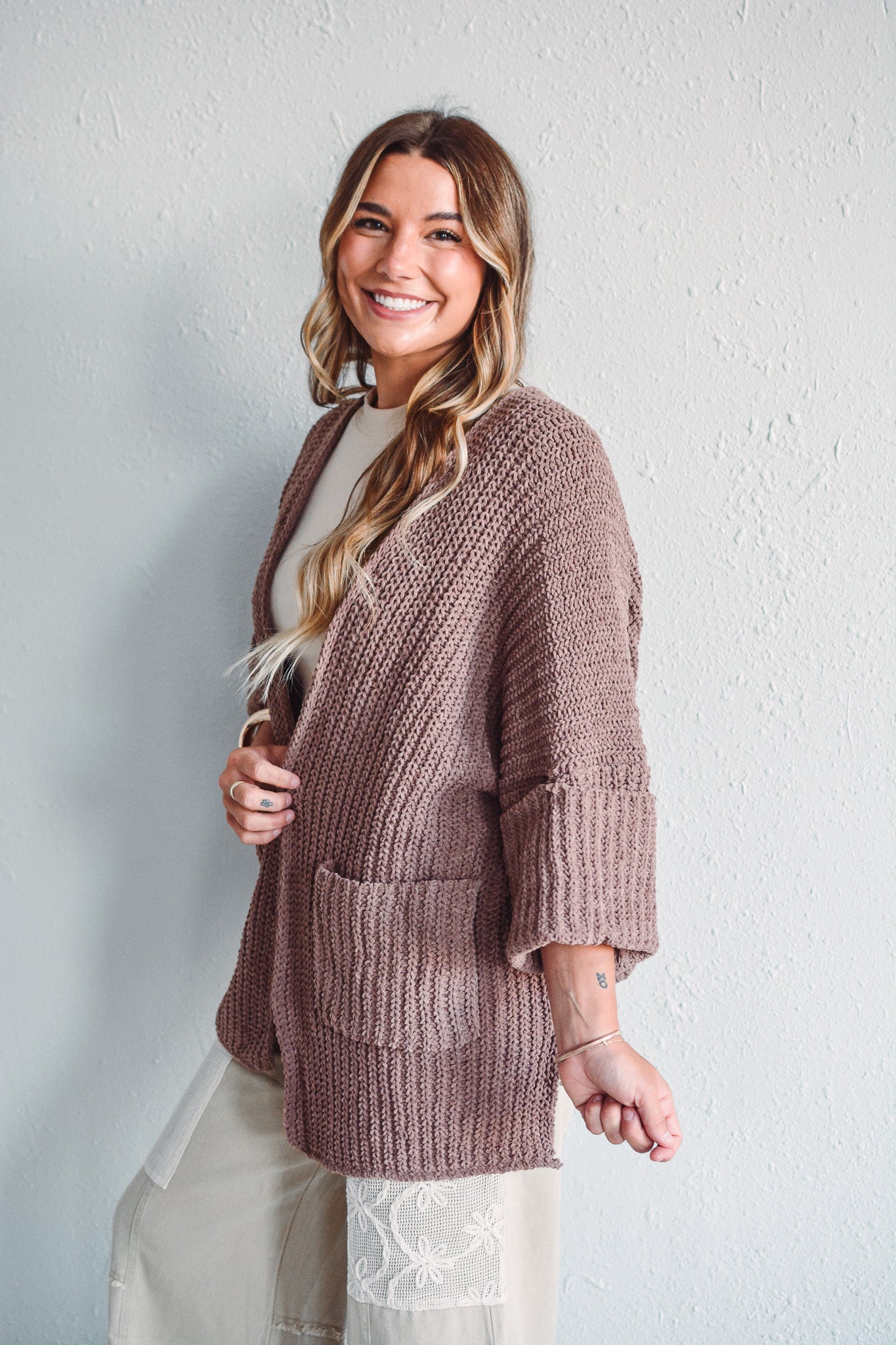 Mocha Knit Cardigan