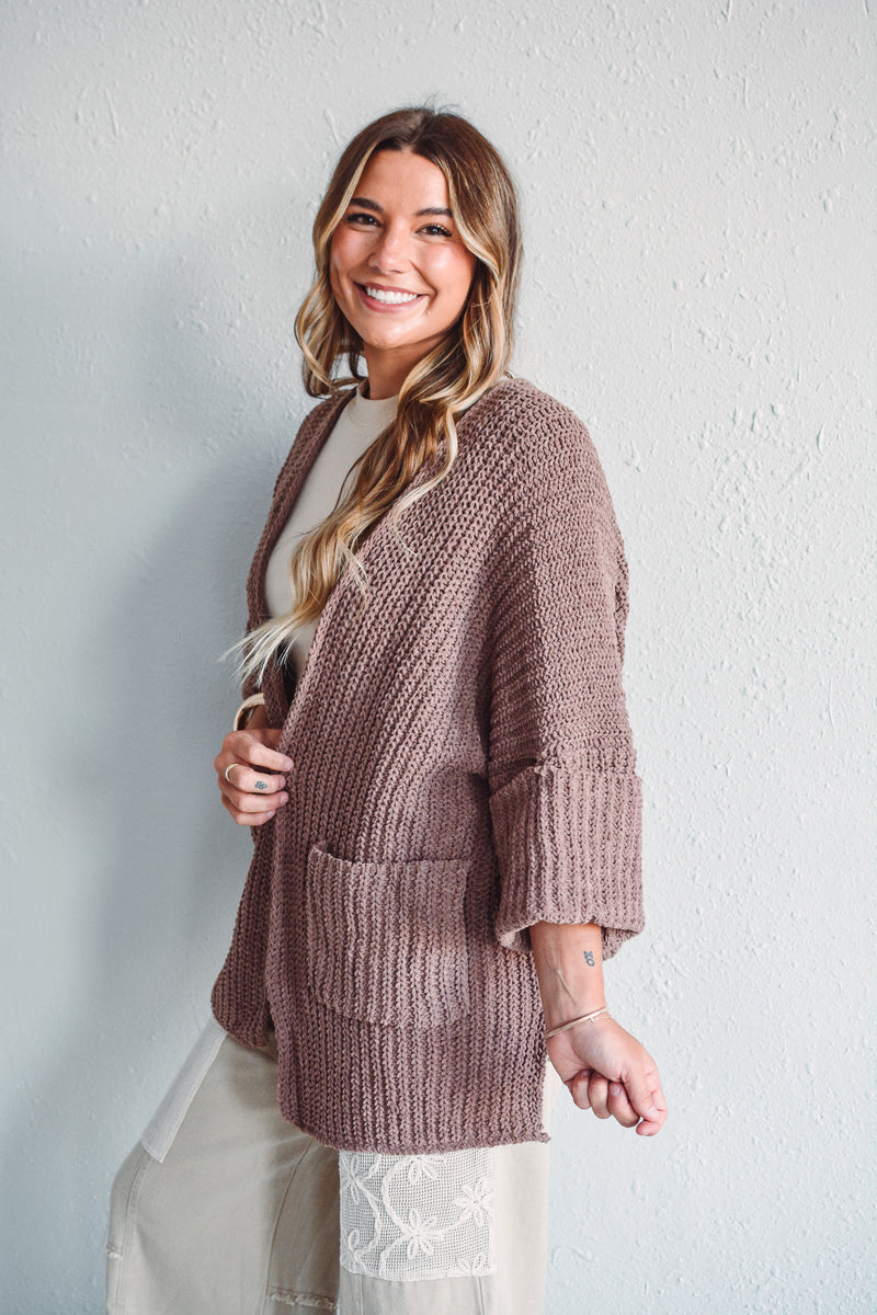 Mocha Knit Cardigan