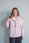 Norfolk Pink Zip Sweater