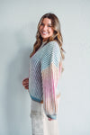 Rainbow Knit Cardigan