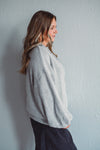 Stowe Grey Zip Sweater