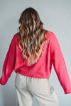 Red Striped Piper Cardi