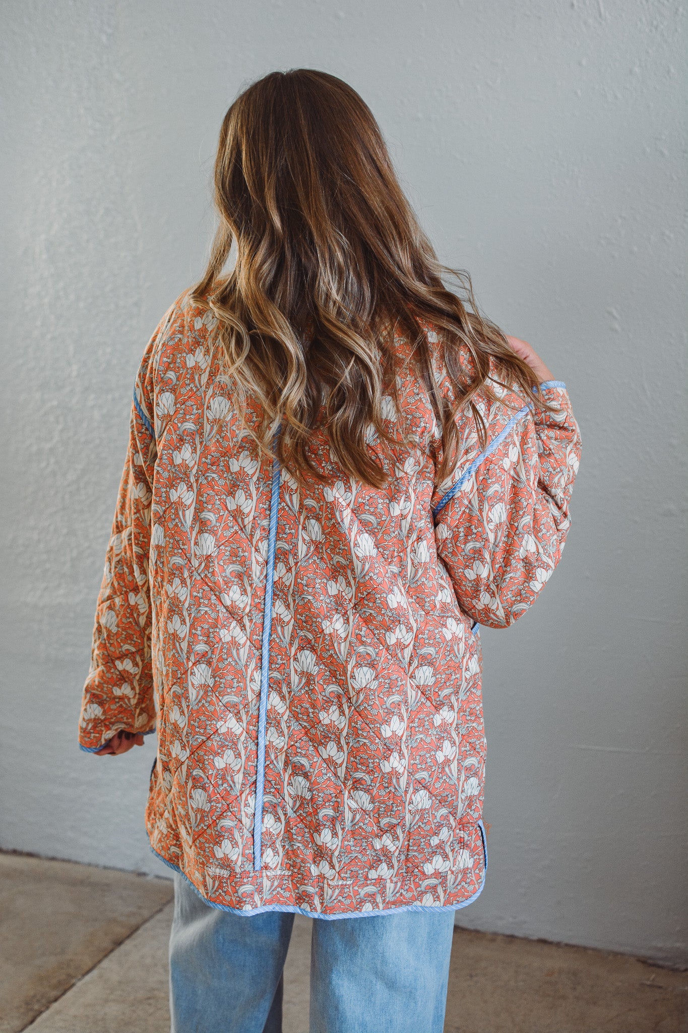 Market Coral Quilt Coat