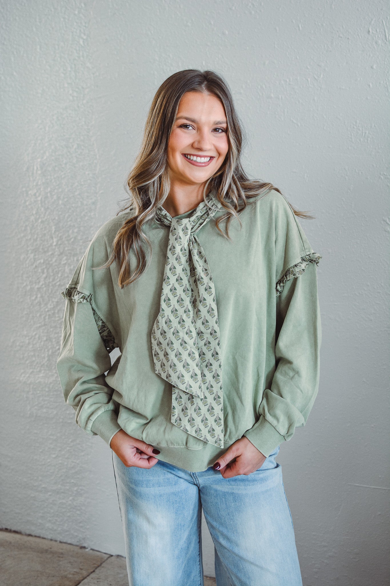 Parker Olive Pullover