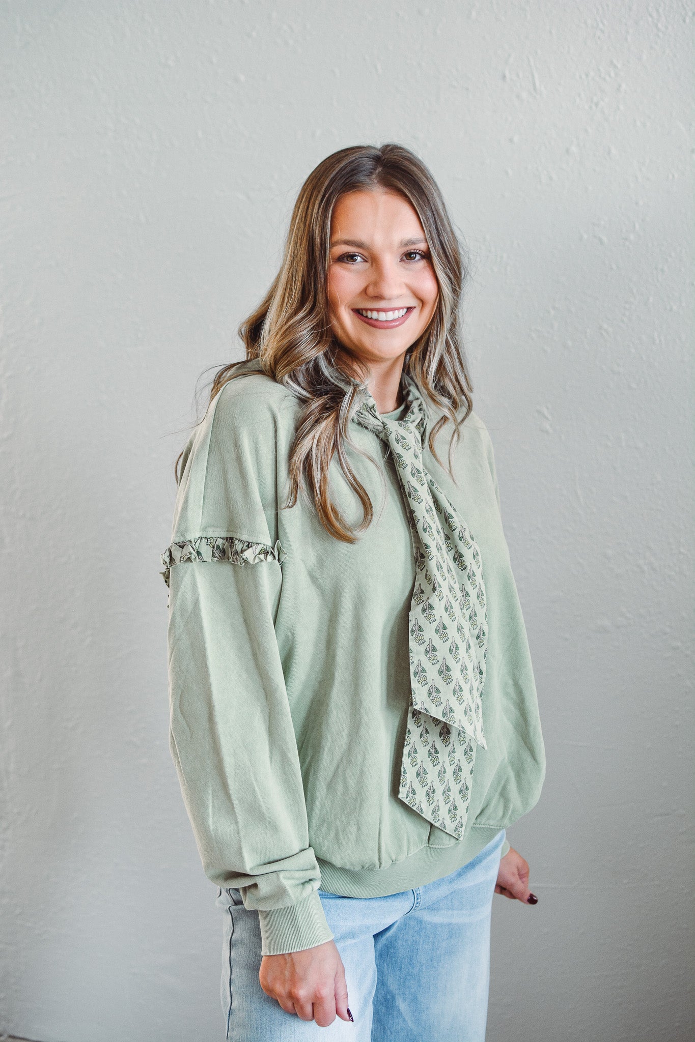 Parker Olive Pullover