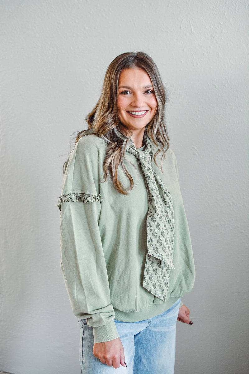 Parker Olive Pullover