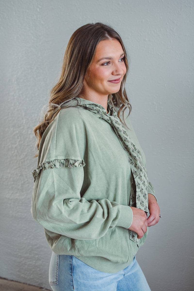 Parker Olive Pullover