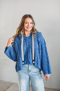 Blue Cozy Ridge Hoodie