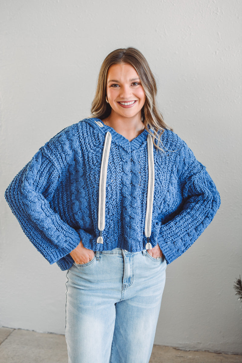 Blue Cozy Ridge Hoodie